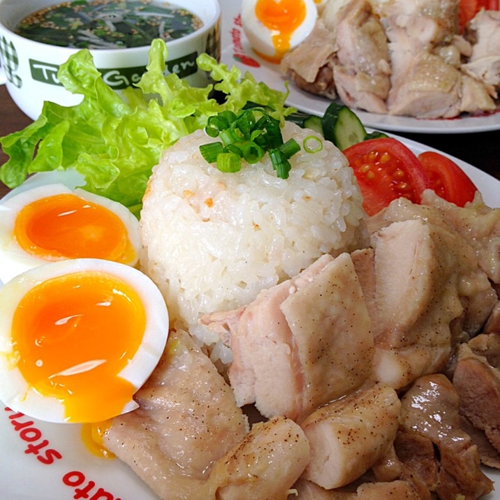 カオマンガイです☆炊飯器で簡単!ほろほろ&うまうま